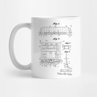 Gondola Railway Car Vintage Patent Hand Drawing Mug